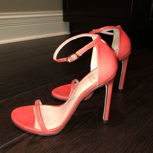 Stuart Weitzman Nudist Sandal (pinkish/red color)